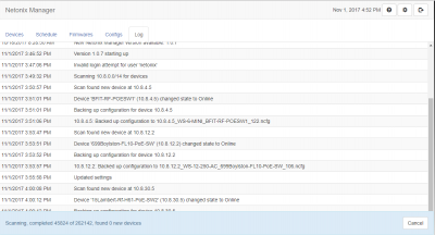 Netonix Manager Starting second scan zeros scan counter for scan in progress.PNG (53.77 KiB) Viewed 25381 times Netonix Manager Starting second scan zeros scan counter for scan in progress.PNG
