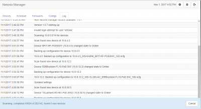 Netonix Manager Starting second scan zeros scan counter for scan in progress.PNG